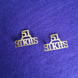 Rare pair of shoulder titles, 51st Prince of Wales's Own Sikhs (Frontier Force), 1903-1921