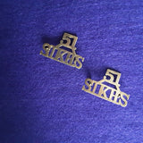Rare pair of shoulder titles, 51st Prince of Wales's Own Sikhs (Frontier Force), 1903-1921