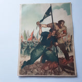 Rare WW2 Italian National Fascist Party postcard depicting Nazi propaganda
