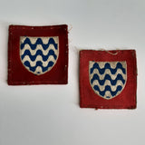 Pair of original formation patches for the Headquarters 15th Army Group, WW2