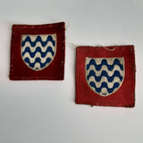 Pair of original formation patches for the Headquarters 15th Army Group, WW2
