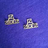 Rare pair of shoulder titles, 51st Prince of Wales's Own Sikhs (Frontier Force), 1903-1921