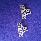 Rare pair of shoulder titles, 51st Prince of Wales's Own Sikhs (Frontier Force), 1903-1921