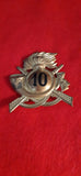 Original WW2 cap badge 10th Italian "Bersaglieri" Rifle Regiment