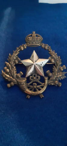 Cameronians Scottish Rifles Volunteer Bttn Officers Pouch Belt Badge, KC