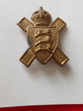 Rare original WW2 cap badge The 11th (Royal Militia, Island of Jersey) Battalion, The Hampshire Regiment