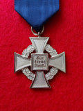 Nazi Third Reich 25 Years Long Service Medal with original ribbon, pin and box of issue