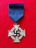 Nazi Third Reich 25 Years Long Service Medal with original ribbon, pin and box of issue
