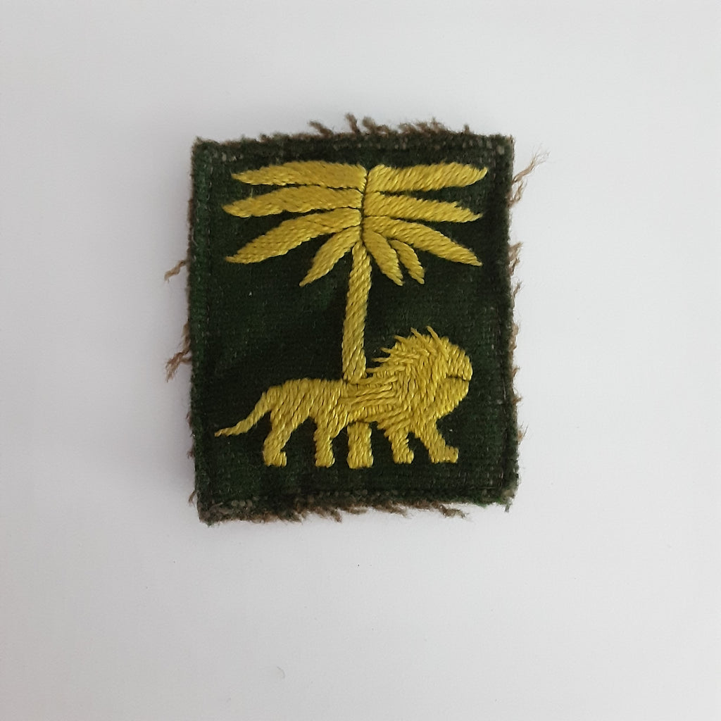 Rare original British Army cloth patch Singapore District Formation Sign