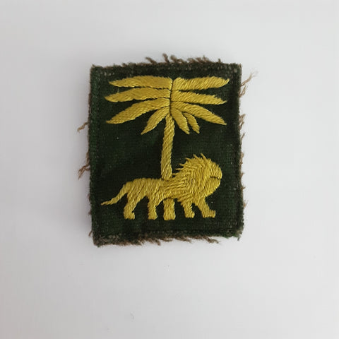 Rare original British Army cloth patch Singapore District Formation Sign