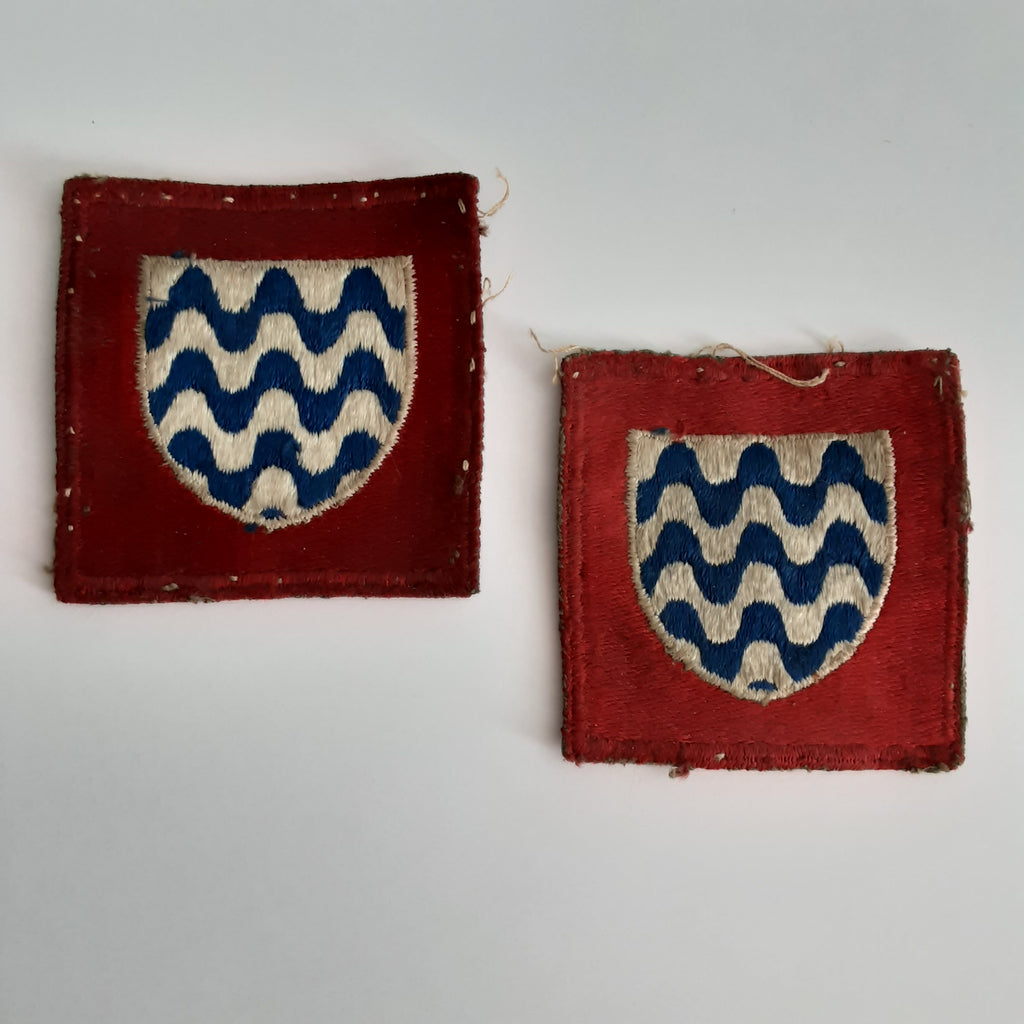 Pair of original formation patches for the Headquarters 15th Army Group, WW2
