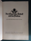 German cigarette card album dated 1934 "The State of Labour and Peace ",  Der Staat der Arbeit und des Friedens