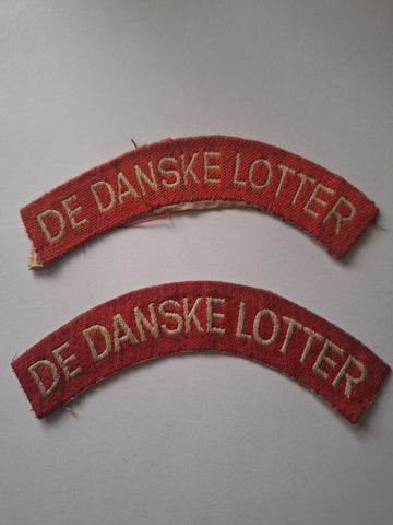 De Danske Lotter original WW2 shoulder titles