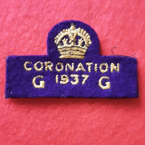 Rare Girl Guides King George VI Coronation 1937 cloth patch