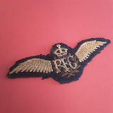 Original WWI Royal Flying Corps (RFC) Pilot's Wings cloth badge