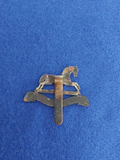 Original cap badge 3rd The King's Own Hussars, circa 1920s onwards, WW2