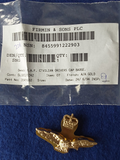 QEII Royal Air Force Officer's Side Cap Badge or Civilian Drivers Cap Badge