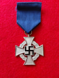 Nazi Third Reich 25 Years Long Service Medal with original ribbon, pin and box of issue