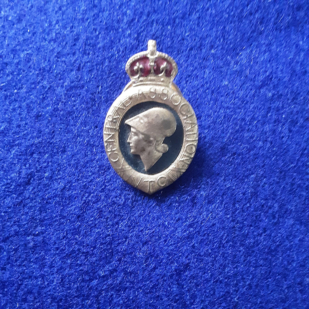 Original WW1 brass and enamel badge Central Association Volunteer Training Corps
