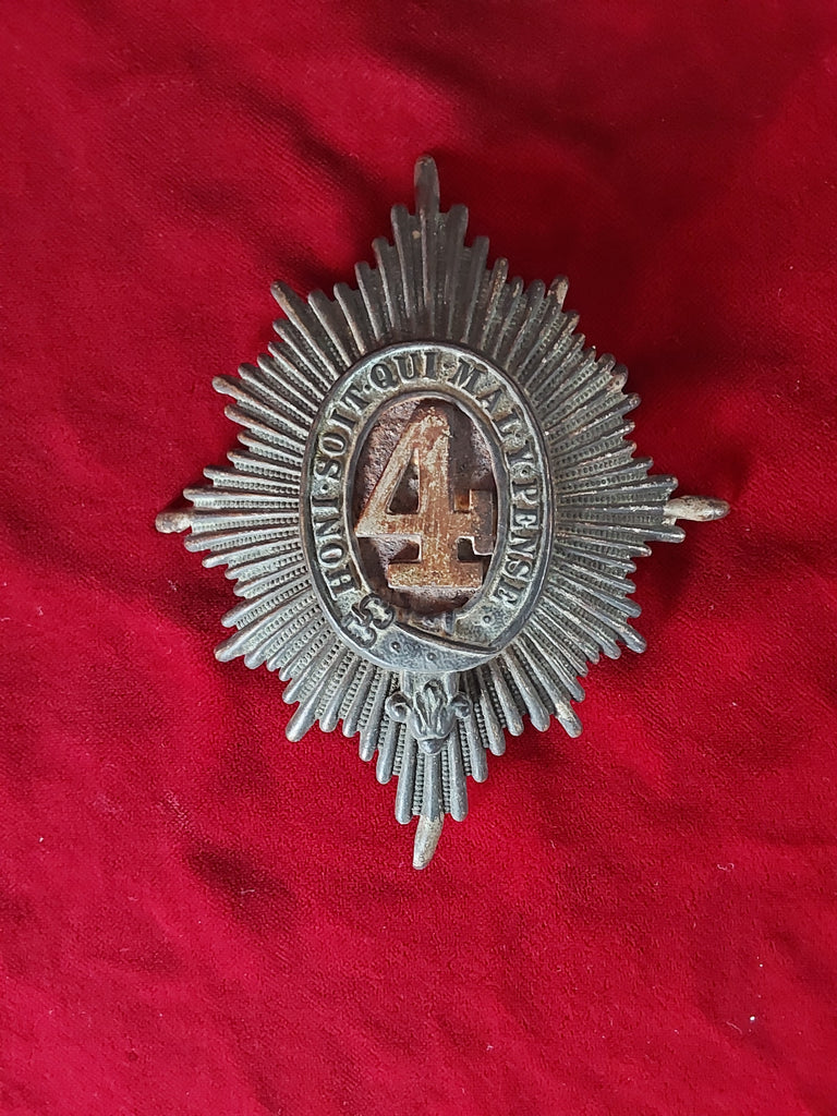 4th (Royal Irish) Dragoon Guards Helmet Plate, other ranks,  1871 - 1914