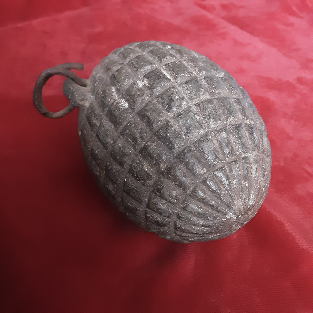 Rare original WW1 Ottoman Turkish Infantry Fragmentation Hand Grenade, deactivated
