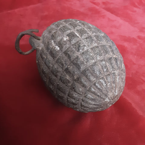 Rare original WW1 Ottoman Turkish Infantry Fragmentation Hand Grenade, deactivated