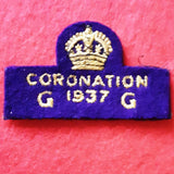 Rare Girl Guides King George VI Coronation 1937 cloth patch