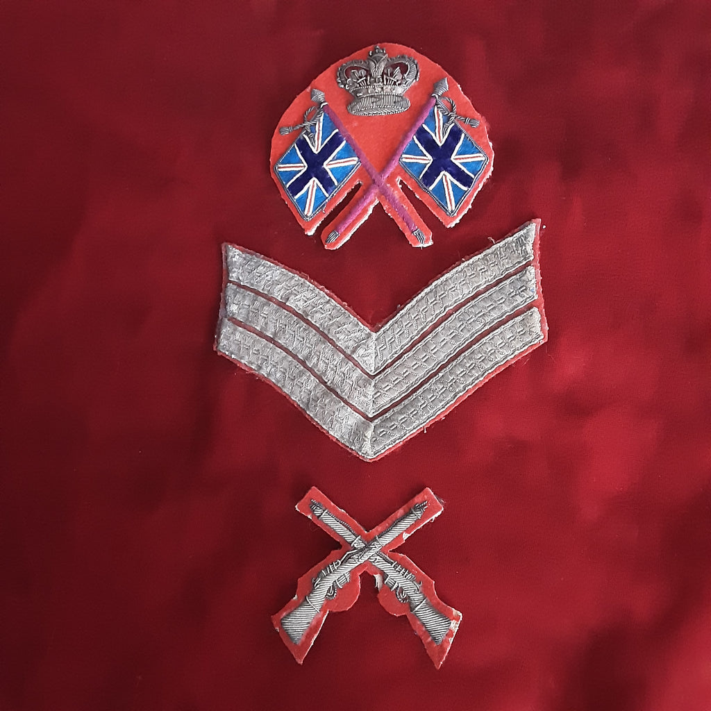 British Army Victorian Colour/Recruiting Sergeant set of 3 insignia