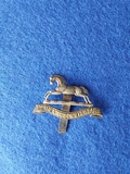 Original cap badge 3rd The King's Own Hussars, circa 1920s onwards, WW2