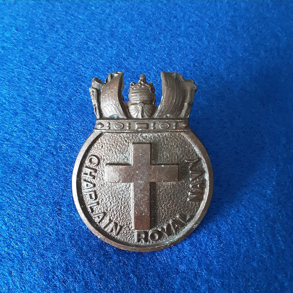Rare Original WW1 Royal Navy Chaplain Bronze Badge