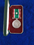 Women's Voluntary Service Medal circa 1961, with original packaging and paperwork