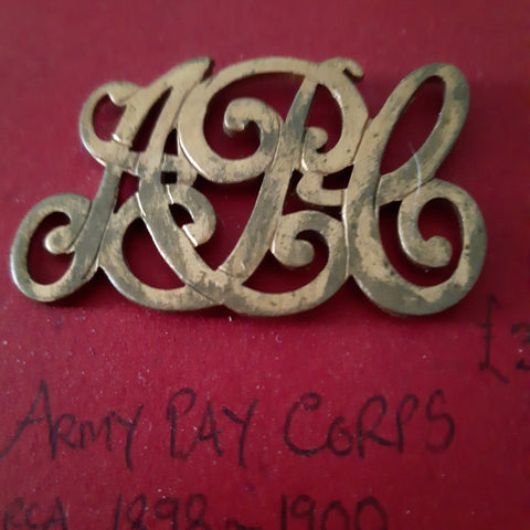Original Victorian cap badge Army Pay Corps