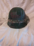 WW2 Swiss Army M1940 pattern helmet with extremely rare wartime cammo. cover