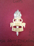 Original anodised cap badge Royal Army Educational Corps